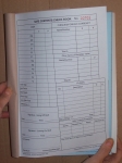 Hotel B&B Safe Contents Duplicate Check Book