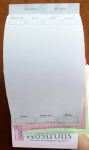 Rostrons Printers Triplicate NCR Long Order Pad ref 023