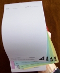 Rostrons Printers Quadruplicate NCR Large Order Pads ref 012