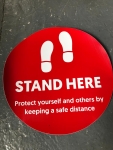 Stand Here Foor stickers